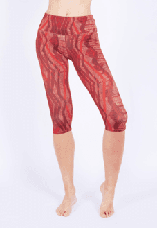 FUNFIT AENEAS COMPRESSION CAPRIS 3/4 WORKOUT LEGGINGS - SIZE M