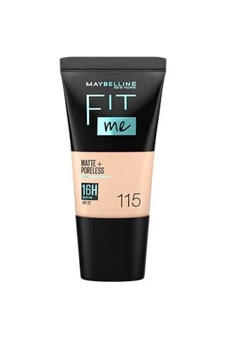 MAYBELLINE FIT ME MATTE + PORELESS FOUNDATION SPF TUBE 115 IVORY 18ml LIGHTWE...