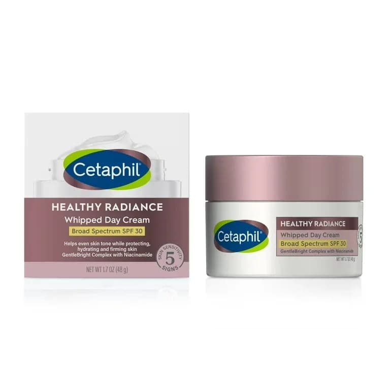 CETAPHIL HEALTHY RADIANCE WHIPPED DAY CREAM SPF 30 HYDRATING FACE MOISTURIZER...