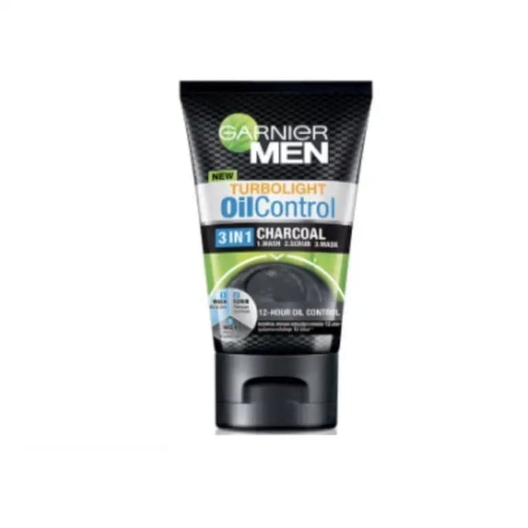 GARNIER MEN OIL CONTROL 3-IN-1 CHARCOAL CLEANSING FACE WASH FOAM 50ml