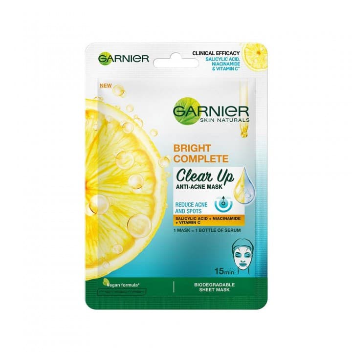GARNIER ANTI-ACNE CLAY MASK - OIL CONTROL & PORE CLEANSING 25ml