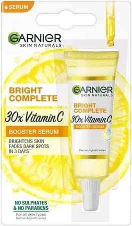 GARNIER SKINACTIVE BRIGHTENING OVERNIGHT SERUM 7.5ml + BONUS CREAM 15g