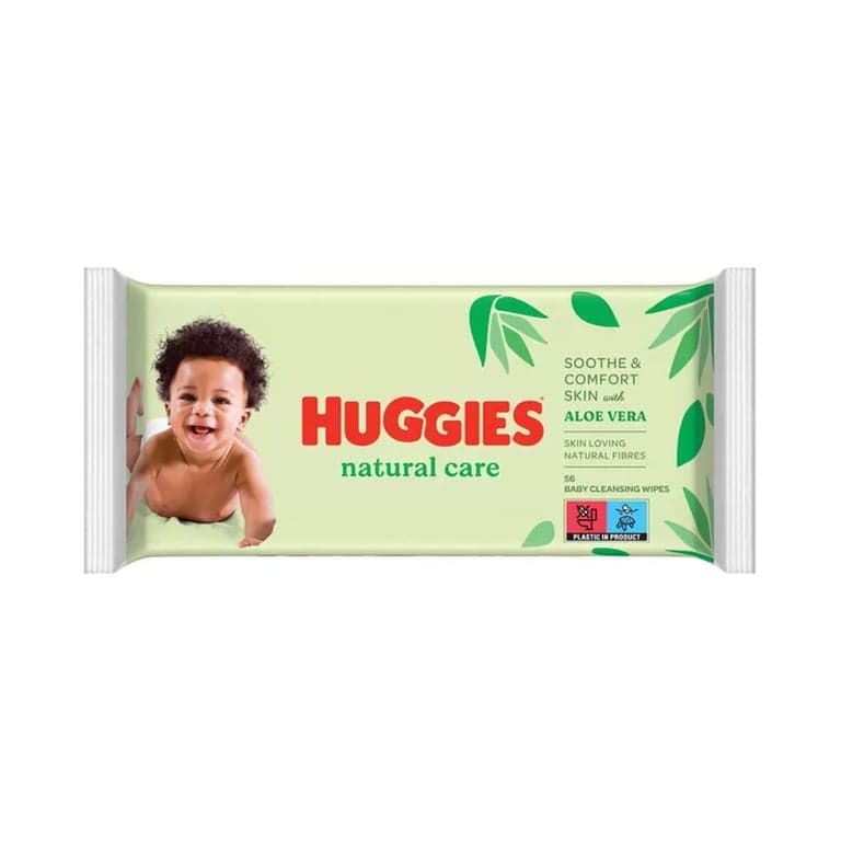 HUGGIES BABY WIPES 56PCS NATURAL CARE ALOE VERA 56PCS