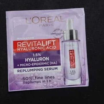 L'OREAL PARIS REVITALIFT HYALURONIC ACID HYDRATING FACE SERUM 6ml SACHET 9g