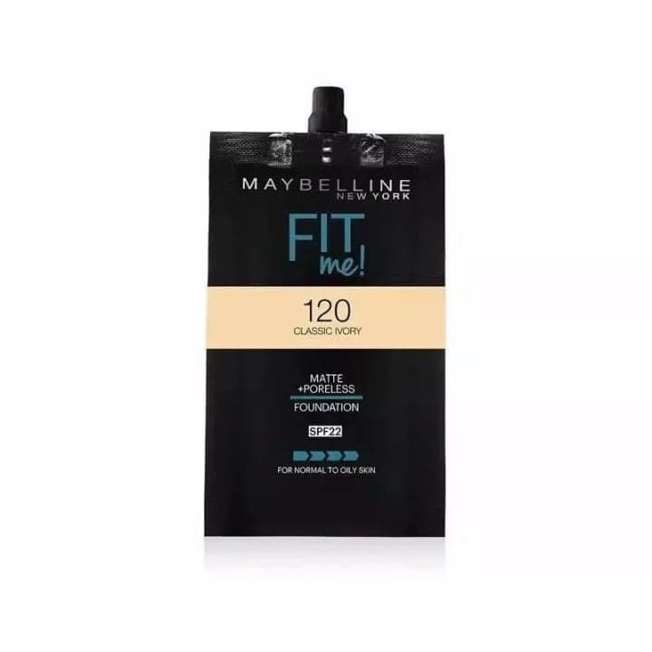 MAYBELLINE FIT ME FDT SPF 5ml SACBY1 120 REL 11.817g