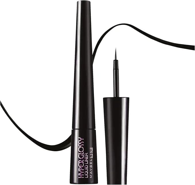 MAYBELLINE HYPER GLOSS LIQUID EYELINER, RICH BLACK, HIGH SHINE, LONG-LASTING 19g