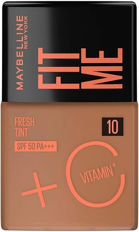 MAYBELLINE FIT ME FRESH TINT SPF50 HYDRATING FACE MAKEUP 10 AS X 50ml