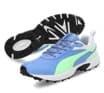 PUMA CRICKET SHOES BLUE GLIMMER ELECTRO GREEN WHITE SIZE 9UK