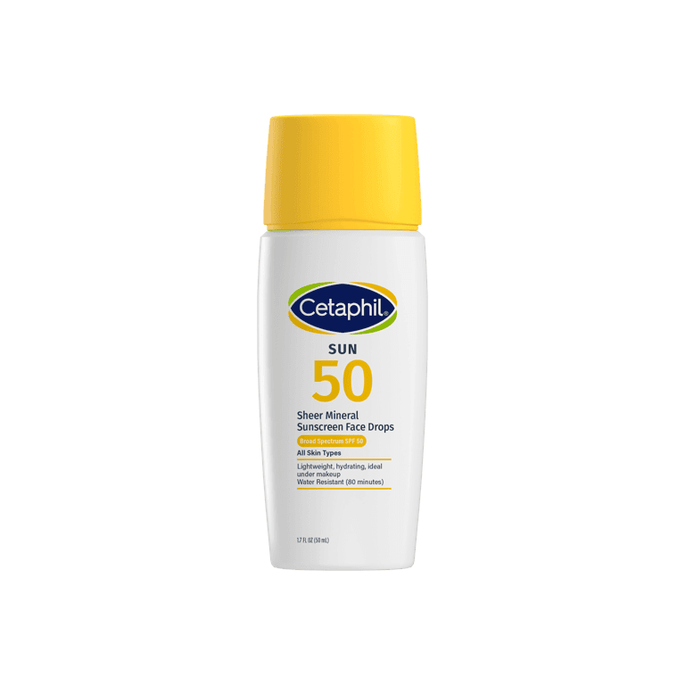 CETAPHIL SHEER MINERAL FACE DROPS SPF 50 SUNSCREEN BROAD SPECTRUM 50ml
