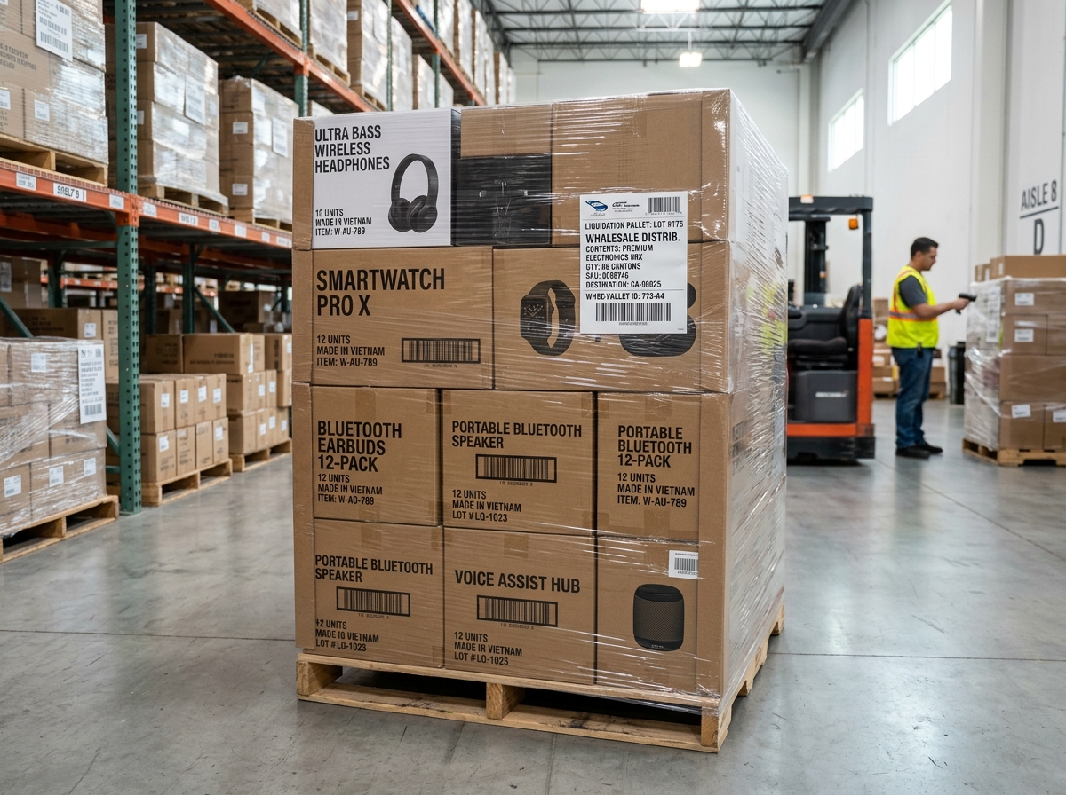 Verified consumer electronics surplus pallet lot